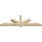 Ekena Millwork Kennewick Rough Sawn Timber Gable Bracket, Douglas Fir, 72"W x 24"H x 4"D x 4"F, 8/12 Pitch GBW072X24X0404KEN00RDF - alternate 4